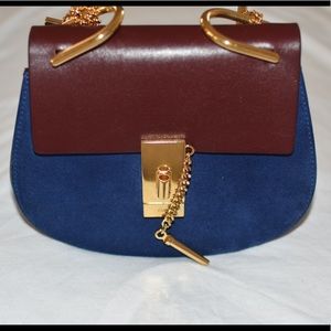 Chloe Drew Leather Suede Shoulder Bag